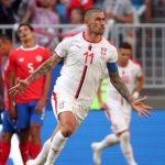 Trận đấu bảng E giữa Costa Rica gặp đội Serbia tại World Cup 2018
