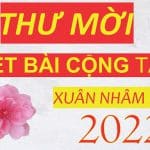 Thư mời viết bài cho Tạp chí VHDN Việt Nam số Tết Nguyên Đán Nhâm Dần 2022