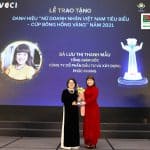 CEO Phuc Khang Corporation – Lưu Thị Thanh Mẫu đạt danh hiệu “Nữ doanh nhân Việt Nam tiêu biểu – Cúp Bông hồng vàng năm 2021”