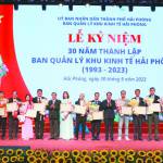 Ban Quản lý khu kinh tế Hải Phòng kỷ niệm 30 năm thành lập