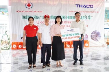 Đại diện THACO tham dự Lễ khởi công xây dựng bếp ăn bán trú tại tỉnh Đắk Lắk và Điện Biên