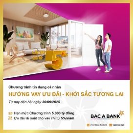 Khách hàng cá nhân hưởng lãi vay ưu đãi từ BAC A BANK dịp đầu năm 2025