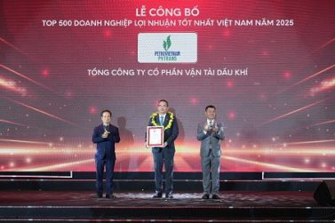 PVTrans – Top 50 doanh nghiệp lợi nhuận xuất sắc Việt Nam năm 2025