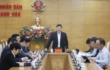 Chuẩn bị cho Lễ khởi công Dự án đầu tư xây dựng và kinh doanh hạ tầng Khu công nghiệp Thăng Long Thanh Hóa