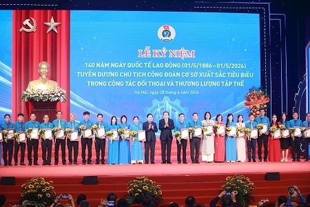 Kỷ niệm Ngày Quốc tế Lao động 1/5: Khẳng định vai trò Công đoàn trong bảo vệ người lao động