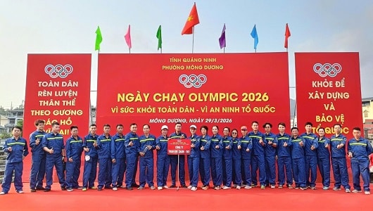 Than Khe Chàm: Hưởng ứng “Ngày chạy Olympic 2026 – Vì sức khỏe toàn dân – Vì An ninh Tổ quốc