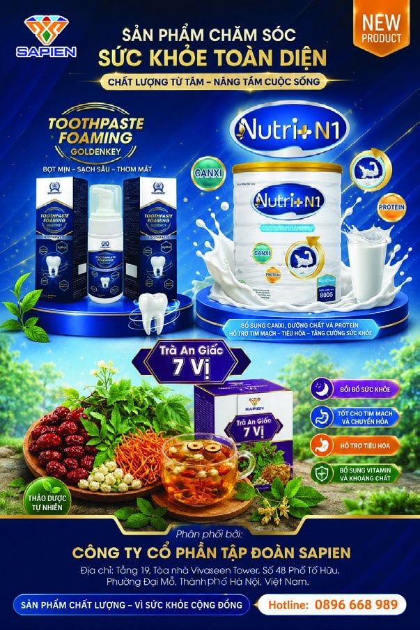 Sapien: Kiến tạo giá trị sức khỏe và chất lượng sống từ những sản phẩm vì người Việt