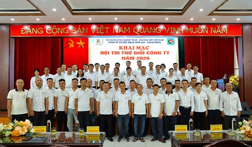 Công ty Tuyển than Hòn Gai – Vinacomin khai mạc Hội thi Thợ giỏi cấp Công ty năm 2026