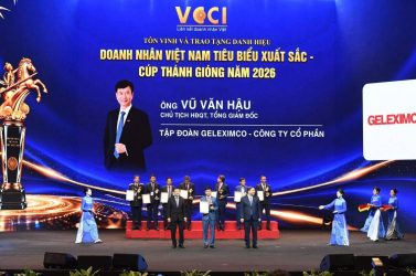 Chủ tịch HĐQT, Tổng giám đốc Geleximco được vinh danh Doanh nhân Việt Nam tiêu biểu – Cúp Thánh Gióng 2026