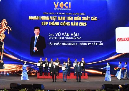 Chủ tịch HĐQT, Tổng giám đốc Geleximco được vinh danh Doanh nhân Việt Nam tiêu biểu – Cúp Thánh Gióng 2026